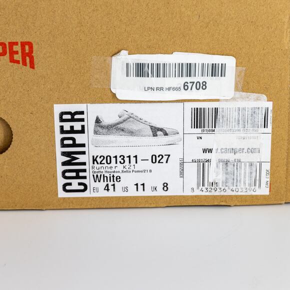 Camper K21 Leather Lace up retro Sneaker Runner EU  41 US Size 11 - Picture 3 of 16